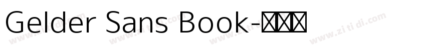 Gelder Sans Book字体转换
